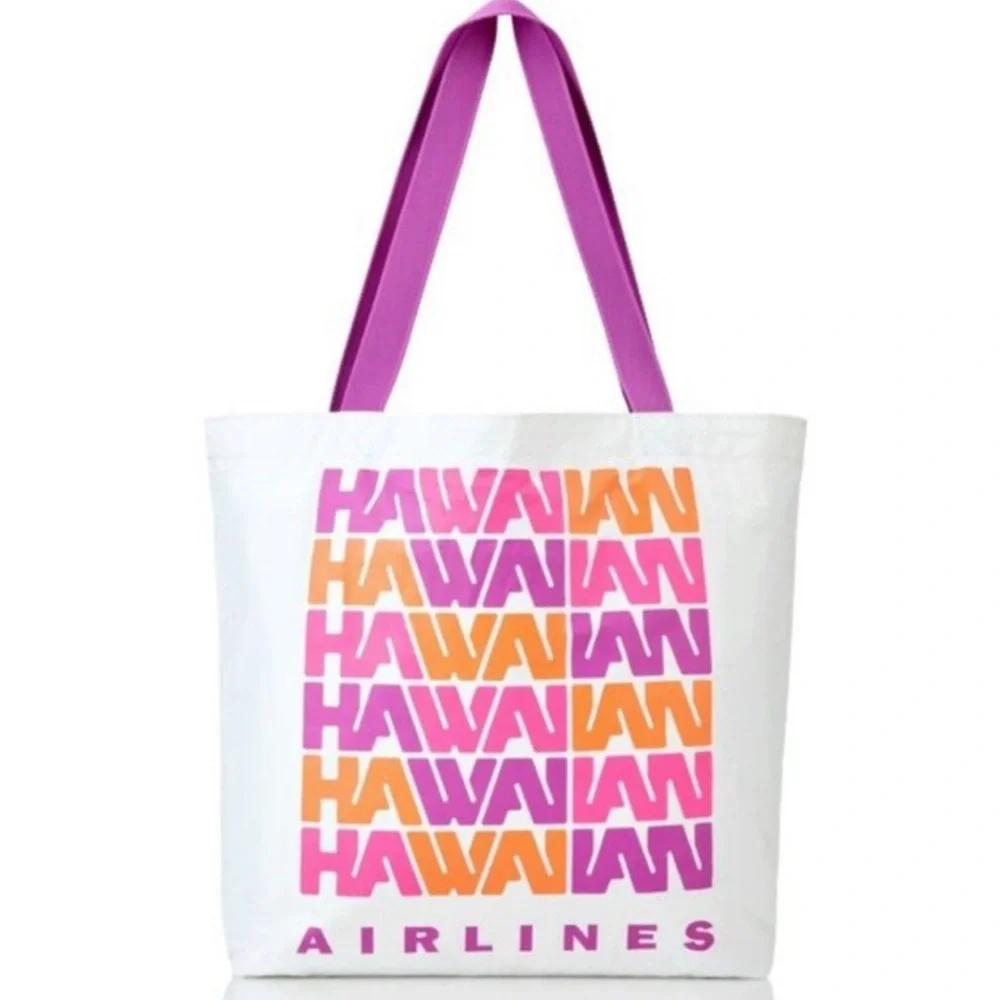 BNWT - ALOHA COLLECTION/HAWAIIAN AIRLINES LEI PUALANI REVERSIBLE TOTE 🌺✈️